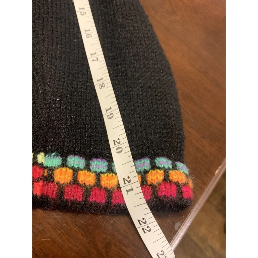 Alpaca‎ Hooded Multicolored Lightweight Sweater Size S